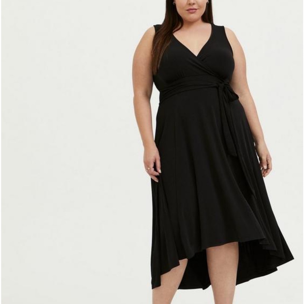 Torrid Black High Low Maxi Dress NWT